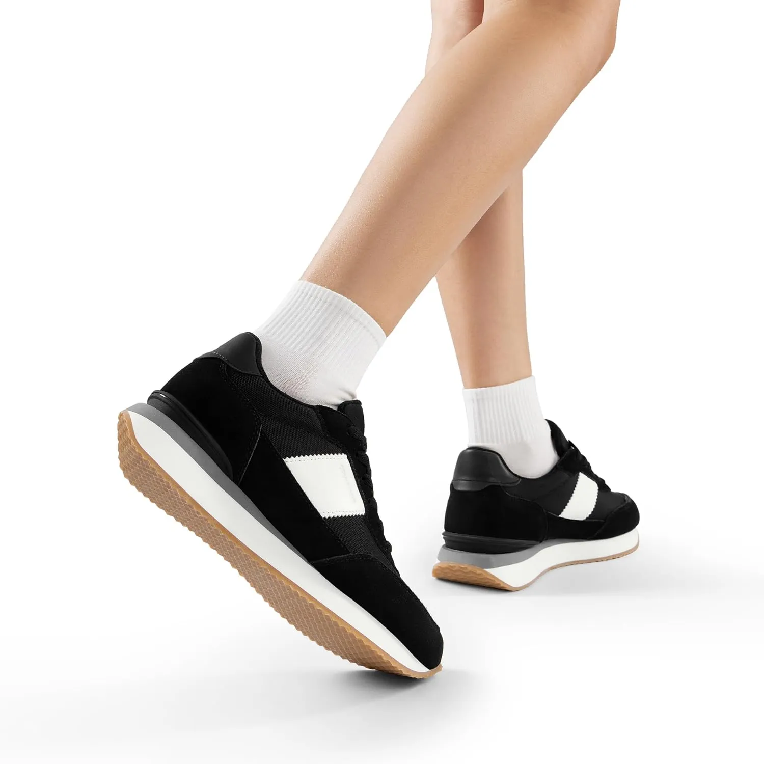 DREAM PAIRS Women Fashion Sneakers Walking Tennis Sports Athletic Comfortable Lightweight Running Lace Up Retro Classic Casual Sneaker