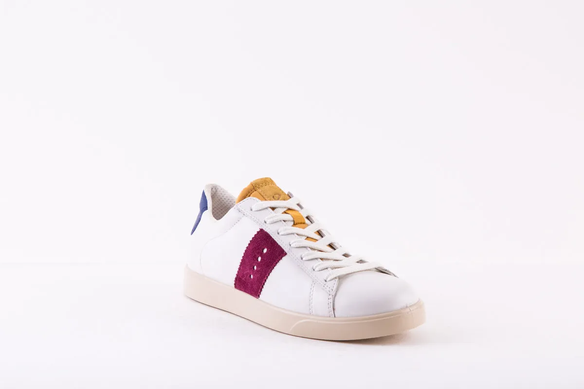 ECCO - STREET LITE- LACED SHOE - WHITE MULTI