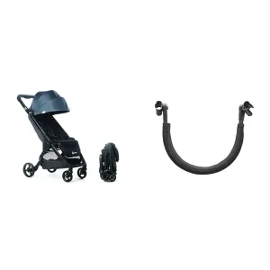 Ergobaby Metro  Compact Baby Stroller, Lightweight Umbrella Stroller, Folds Down for Overhead Airplane Storage, Carries Up to 50 lbs, Slate Grey
