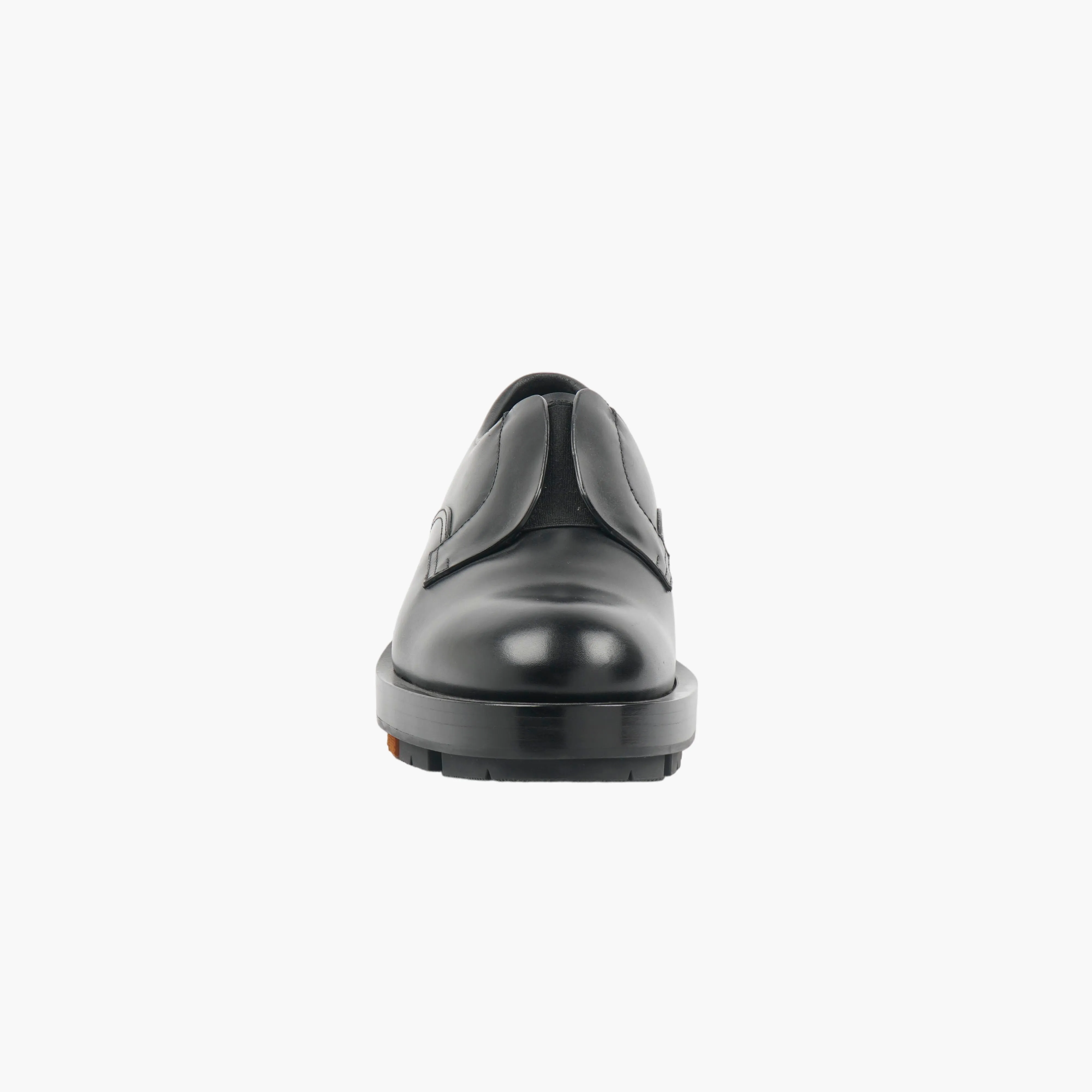 ERMENEGILDO ZEGNA Black Derby Shoes