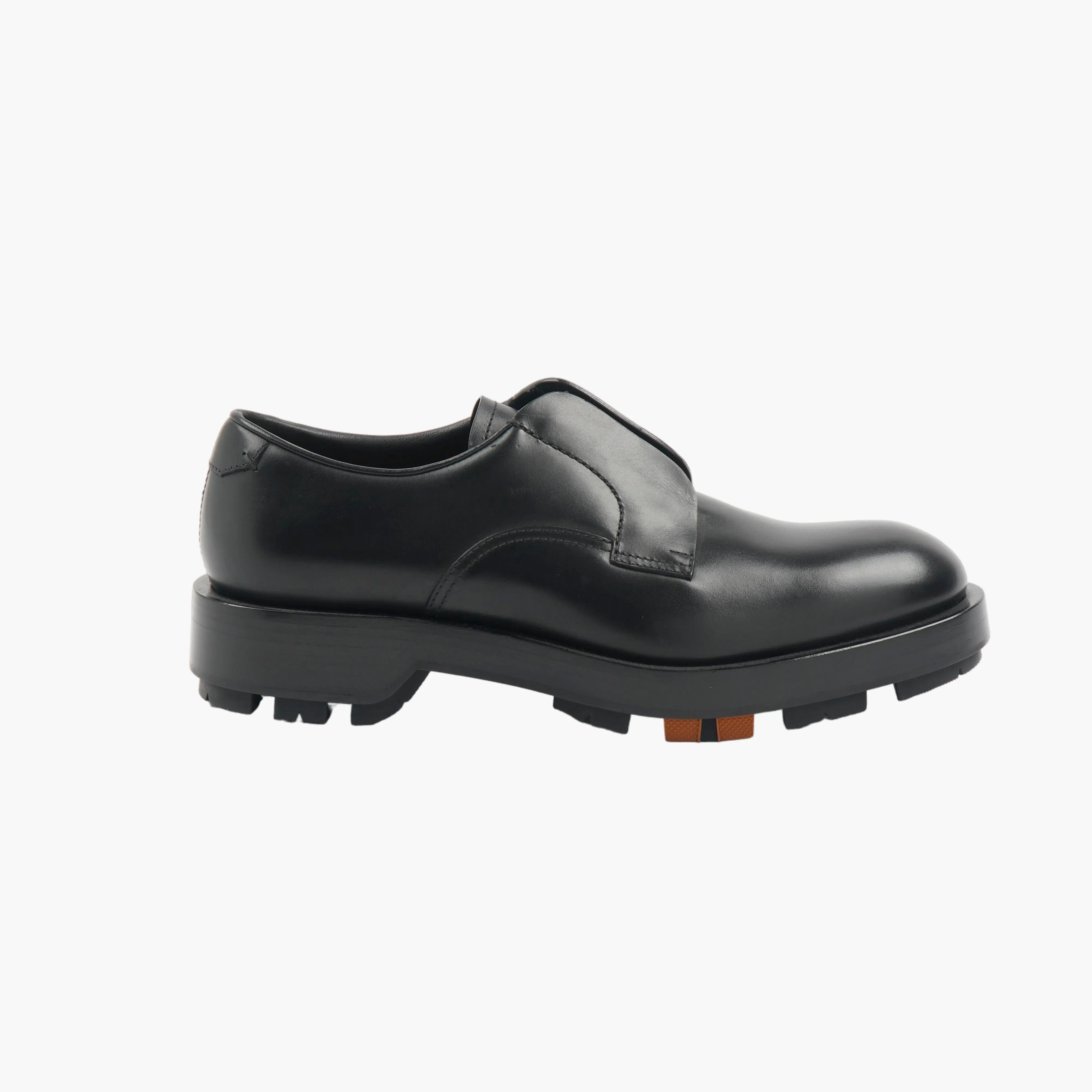 ERMENEGILDO ZEGNA Black Derby Shoes