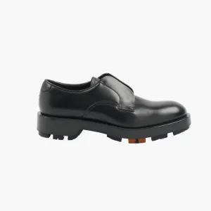 ERMENEGILDO ZEGNA Black Derby Shoes