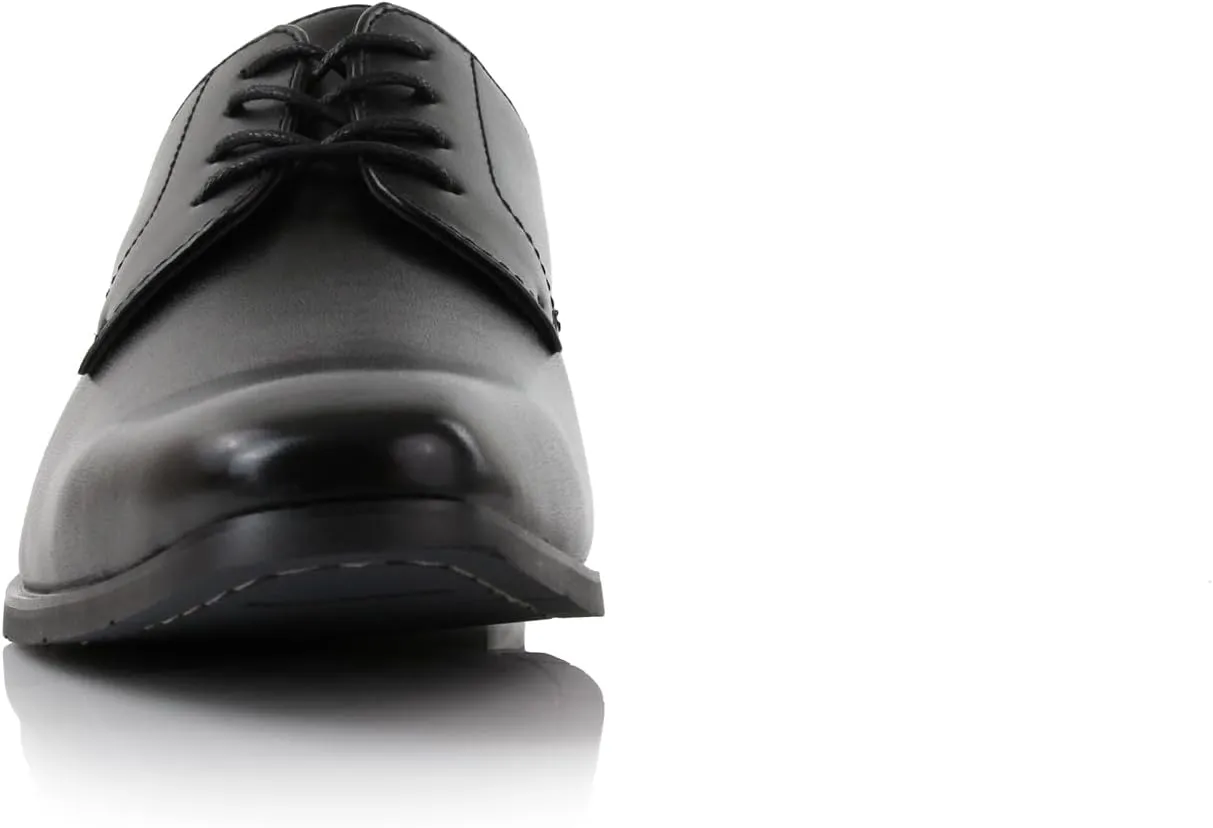 Ferro Aldo Alvin MFA19696 Men's Plain Square-Toe Derby Dress Shoes