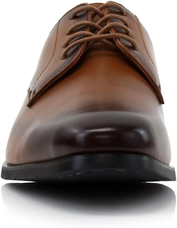 Ferro Aldo Alvin MFA19696 Men's Plain Square-Toe Derby Dress Shoes
