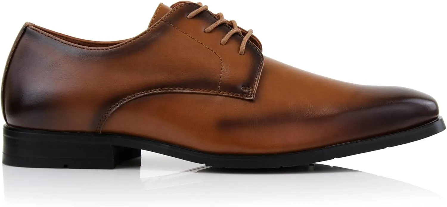 Ferro Aldo Alvin MFA19696 Men's Plain Square-Toe Derby Dress Shoes