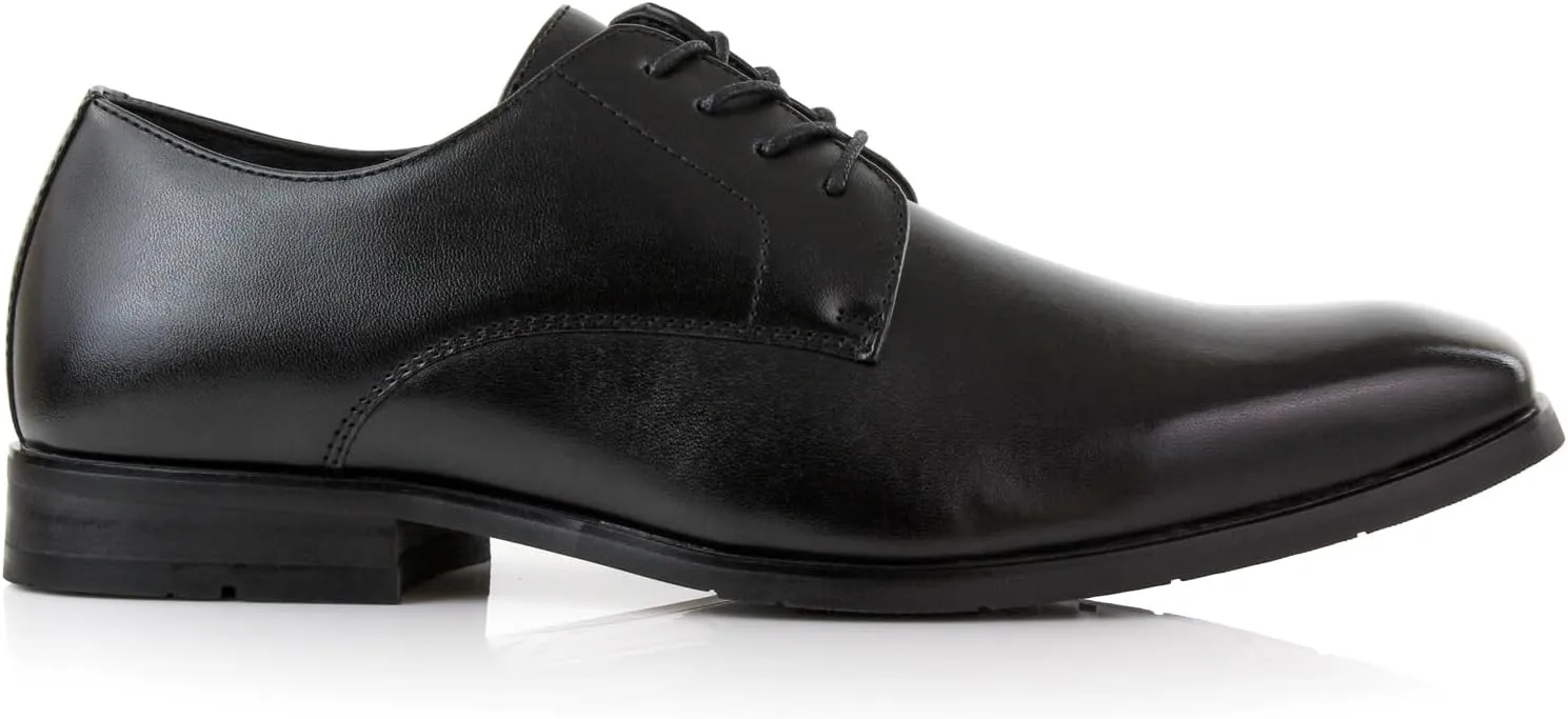 Ferro Aldo Alvin MFA19696 Men's Plain Square-Toe Derby Dress Shoes