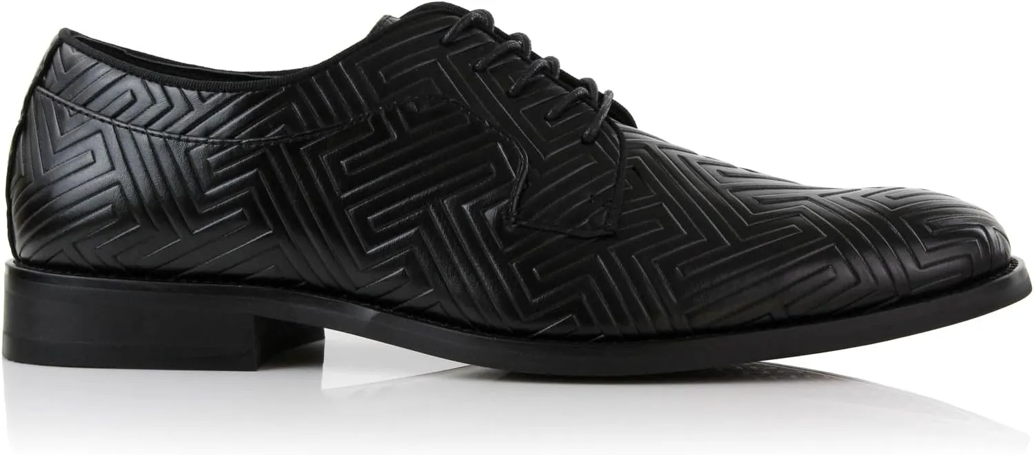 Ferro Aldo Men's Classic Round-Toe Fashion Derby Dress Shoes