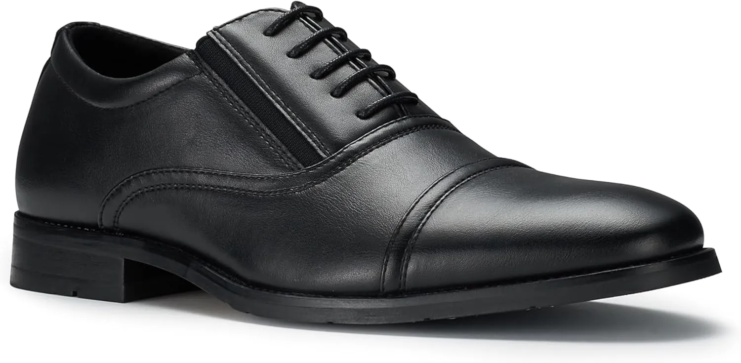 Ferro Aldo Men’s Classic Vegan Leather Lace-Up Oxford Formal Dress Shoes