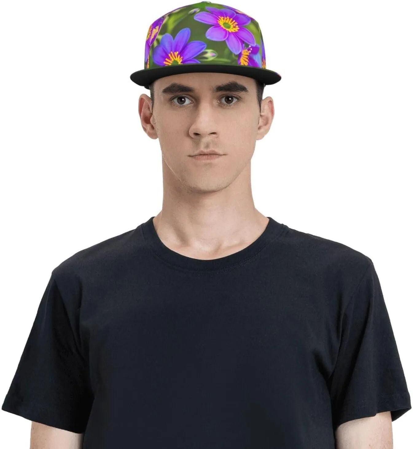 Fireworks Pattern Hip hop caps, Fashion Baseball Cap for Men Adjustable Flat Bill Brim Dad HatsBaseball Cap