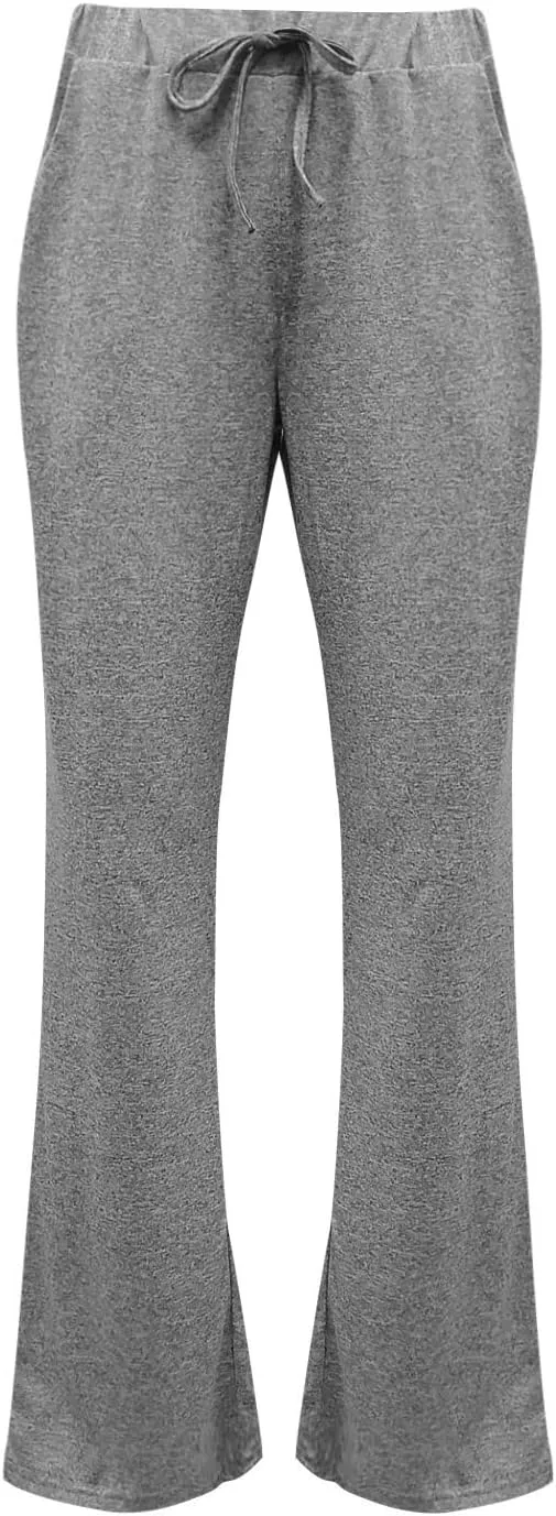 Flare Leggings for Women Crossover High Waist Stretchy Workout Bootleg Yoga Pants Casual Tummy Control Bell Bottom Leggings