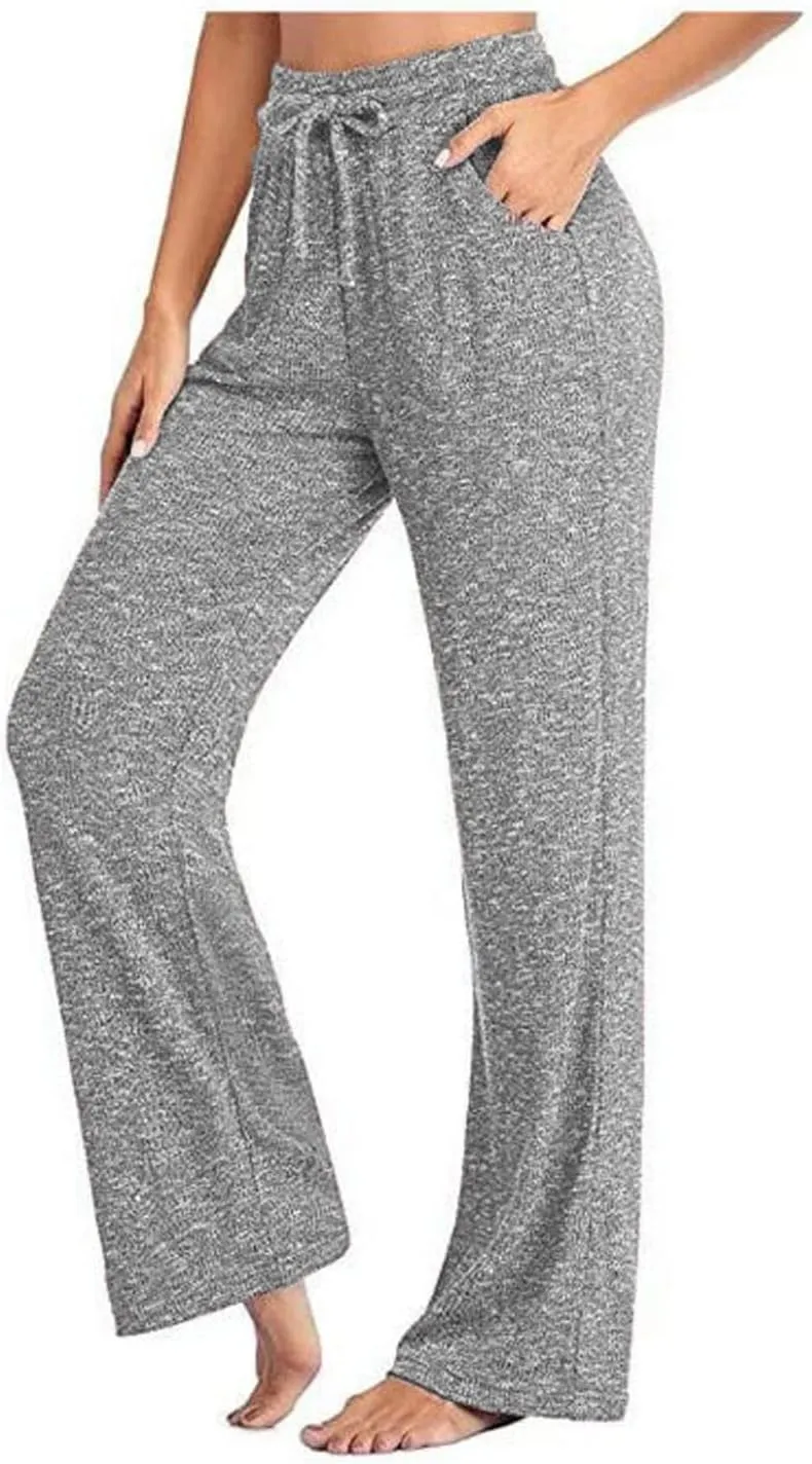 Flare Leggings for Women Crossover High Waist Stretchy Workout Bootleg Yoga Pants Casual Tummy Control Bell Bottom Leggings