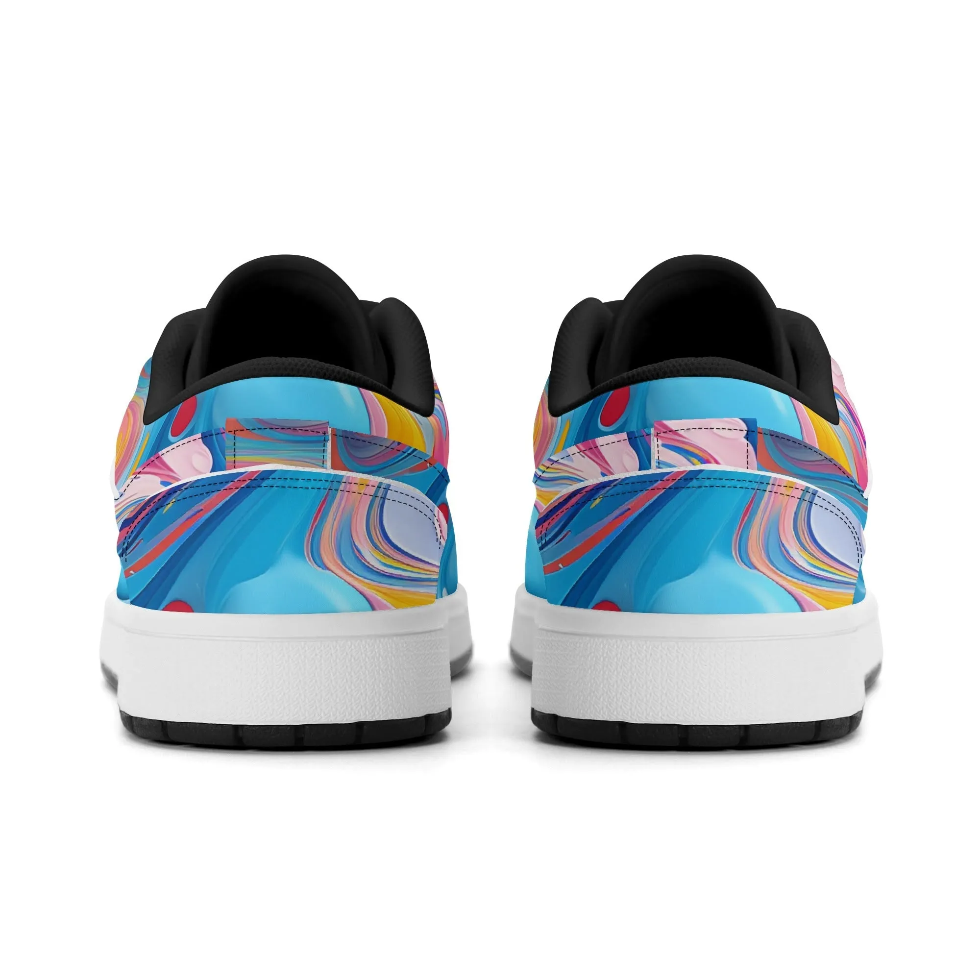 Fluid Colors Low Top Leder Sneaker für Herren