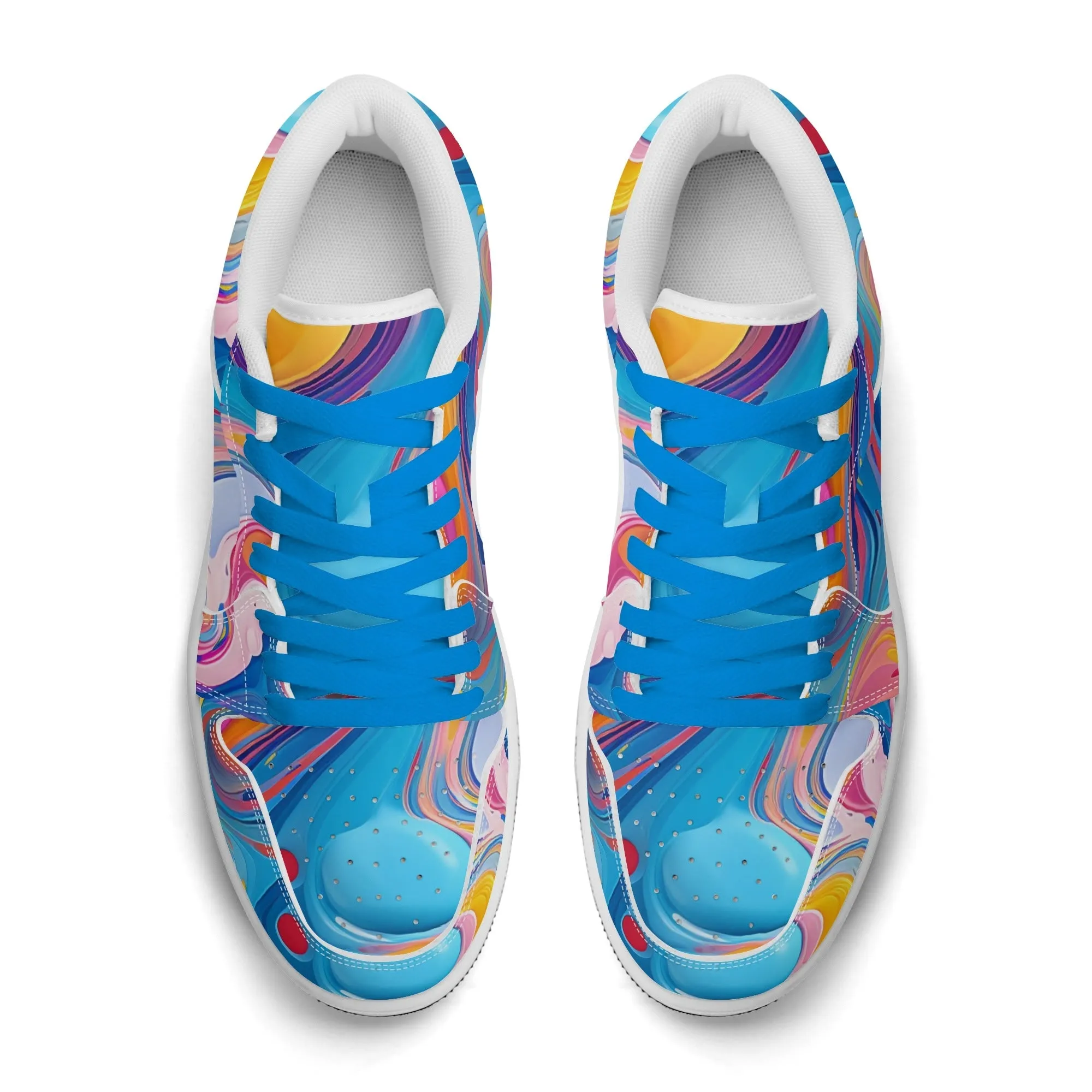 Fluid Colors Low Top Leder Sneaker für Herren