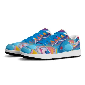 Fluid Colors Low Top Leder Sneaker für Herren