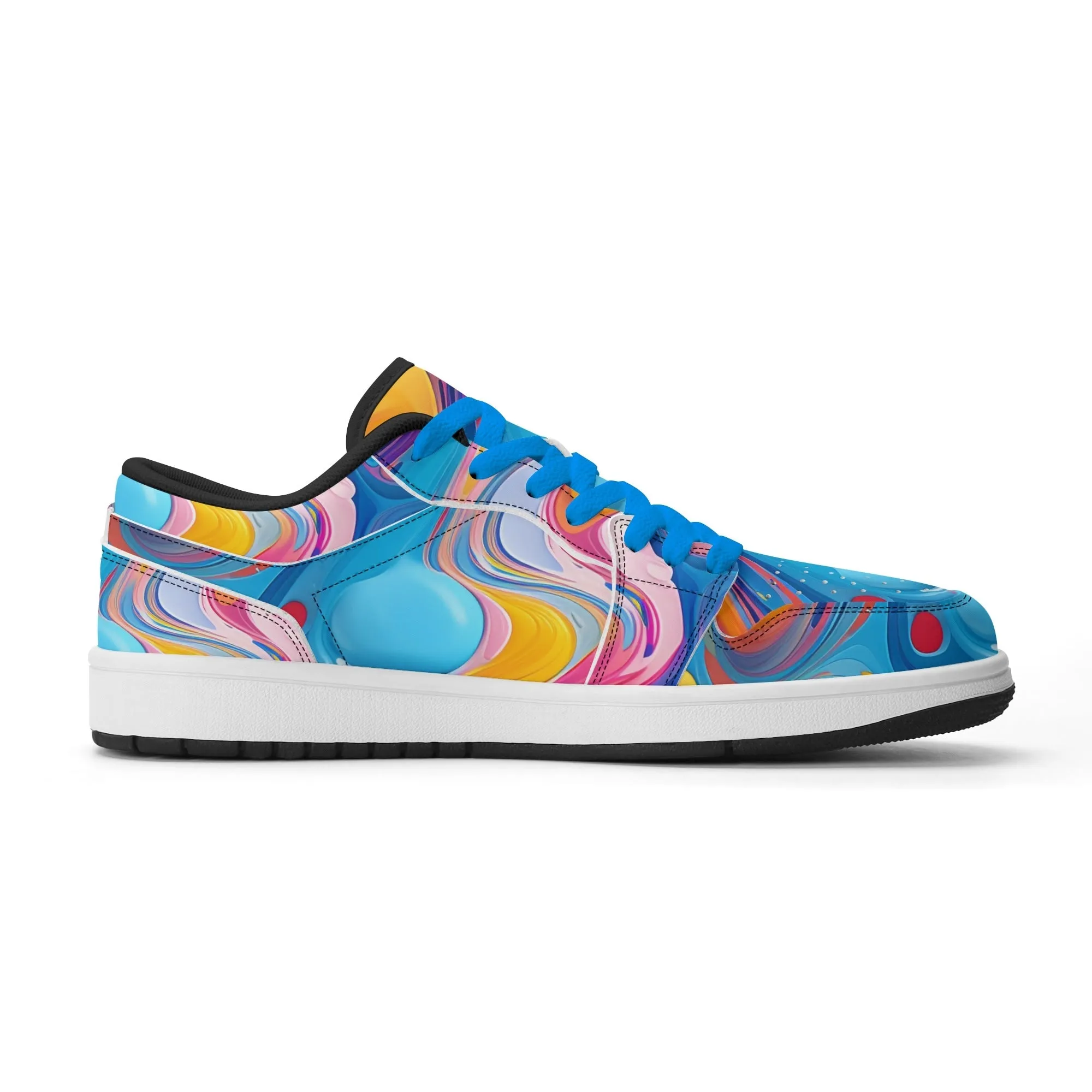 Fluid Colors Low Top Leder Sneaker für Herren
