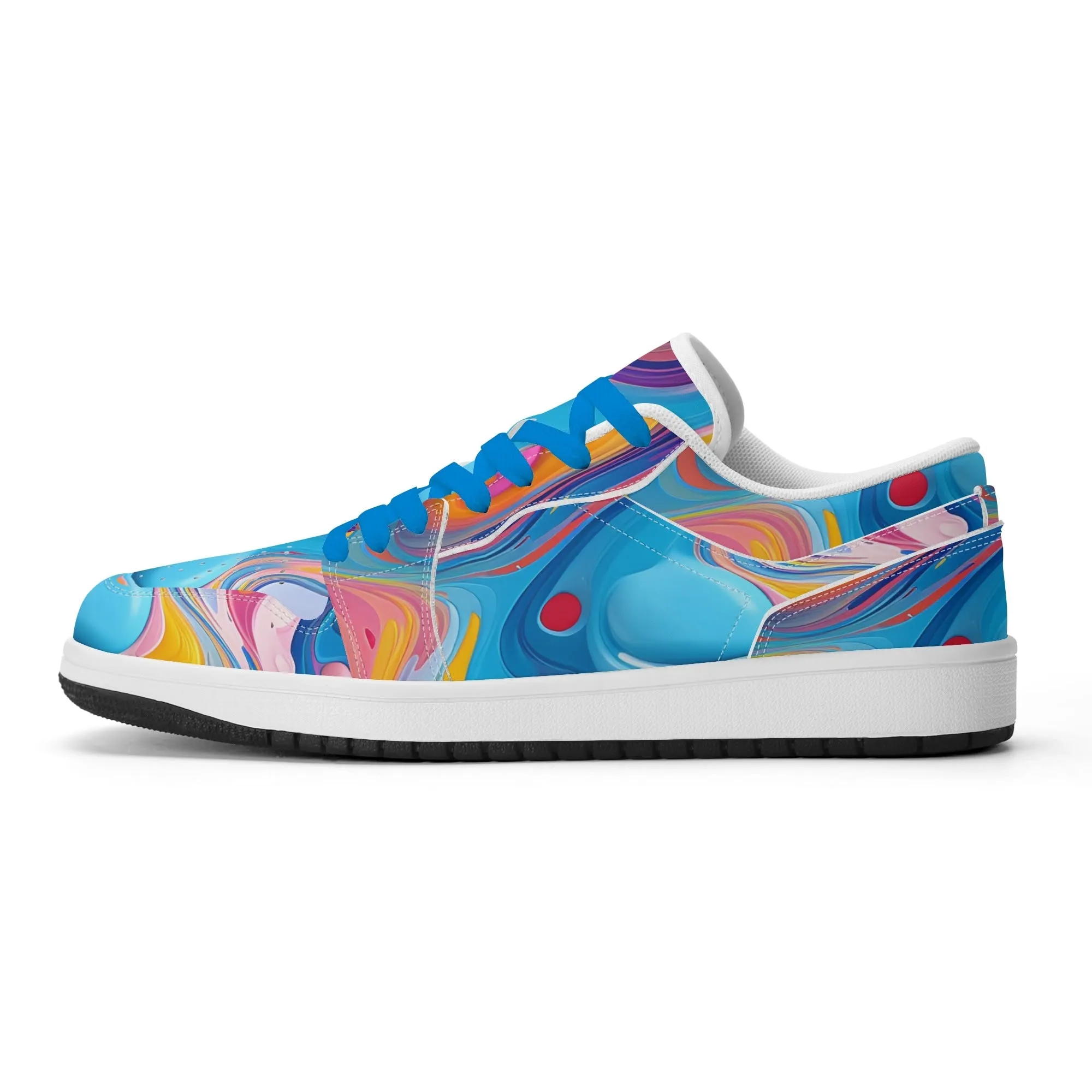 Fluid Colors Low Top Leder Sneaker für Herren