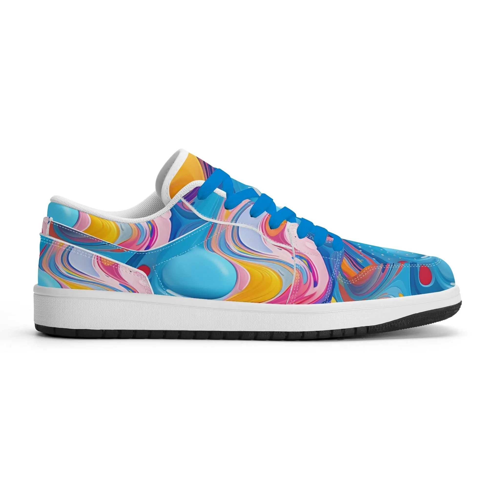 Fluid Colors Low Top Leder Sneaker für Herren