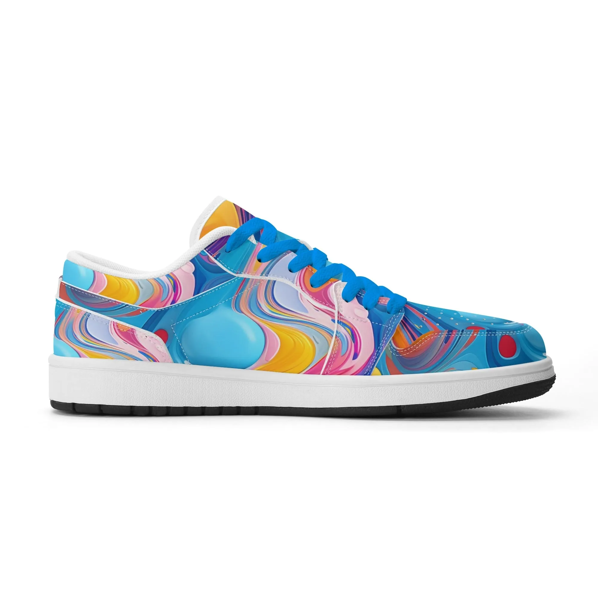 Fluid Colors Low Top Leder Sneaker für Herren