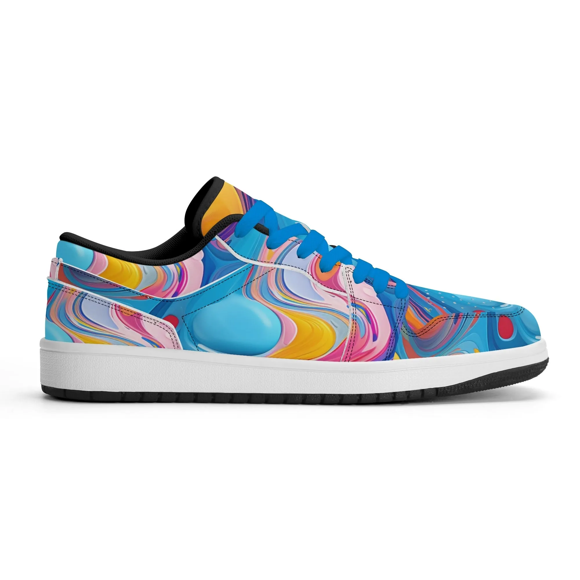 Fluid Colors Low Top Leder Sneaker für Herren