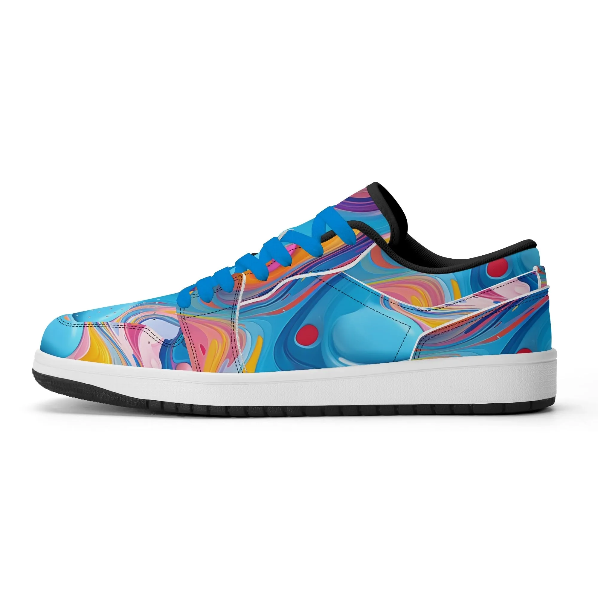 Fluid Colors Low Top Leder Sneaker für Herren