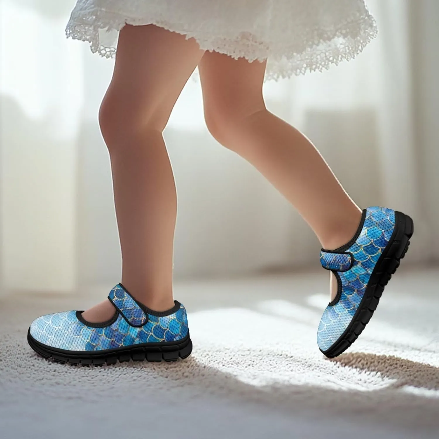 Forchrinse Girls and Toddler Girls Mary Jane Shoes Red Strawberry Corgi Print Sneaker Comfort Slip on Dressy Shoes for School