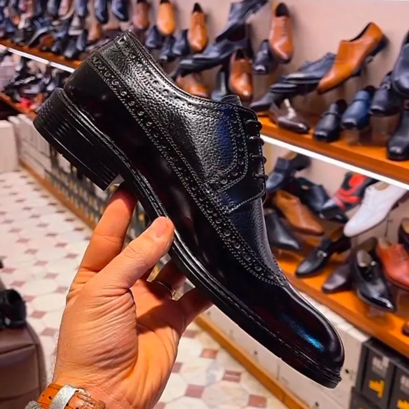 Formal Business Leather Black Derby