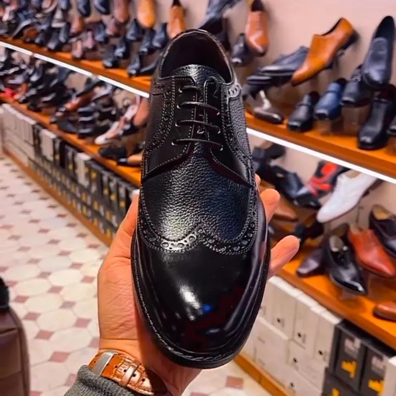Formal Business Leather Black Derby