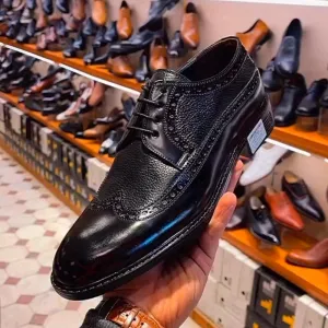 Formal Business Leather Black Derby
