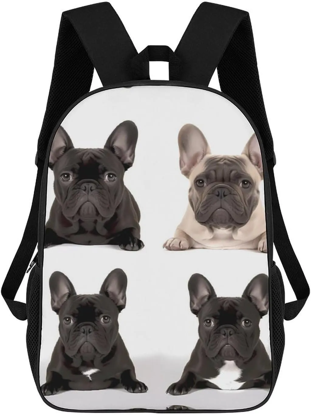 French Bulldog Lightweight Backpack Casual Carry On Laptop Backpack,Hiking Bag for Camping Sports Work