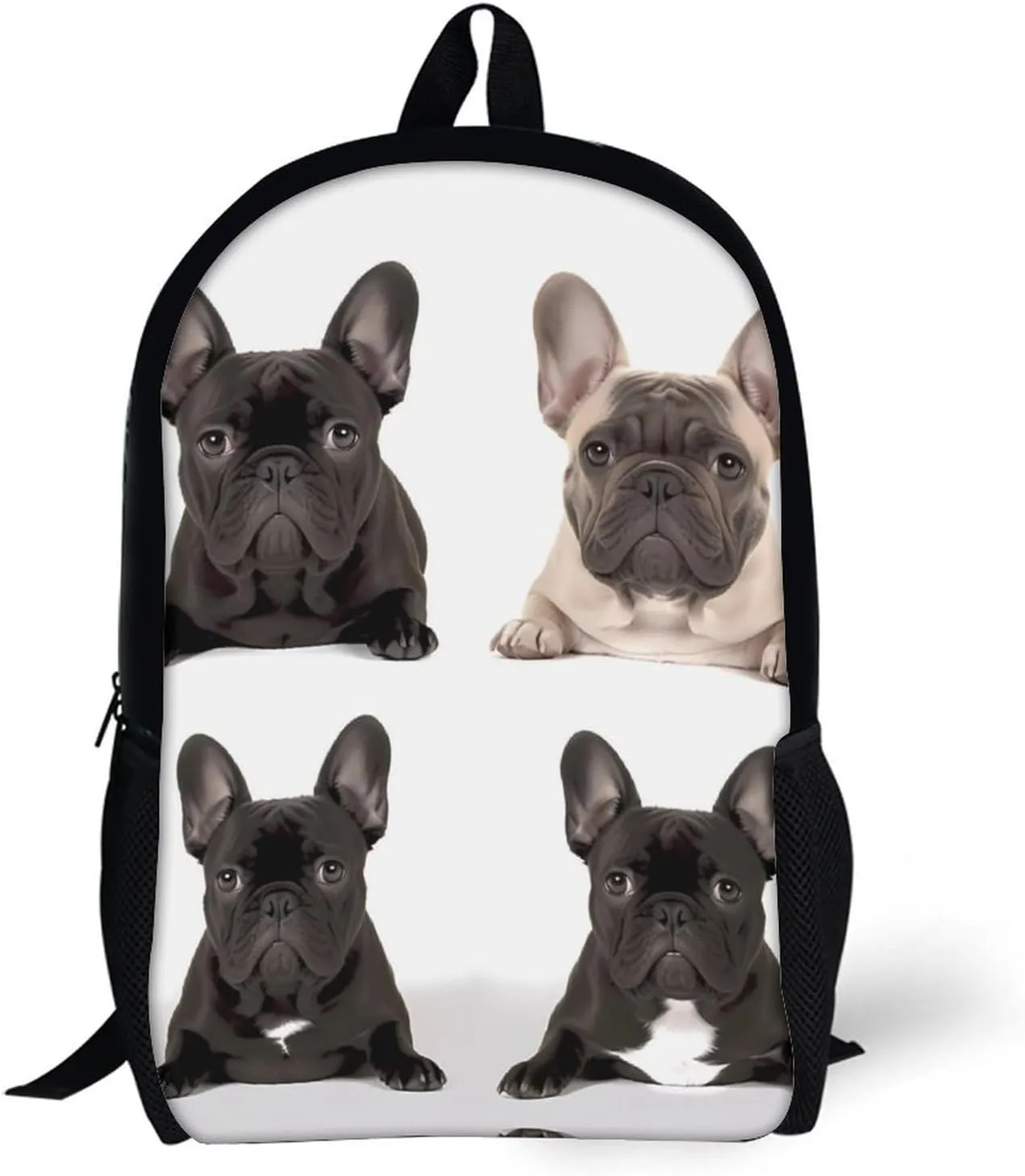 French Bulldog Lightweight Backpack Casual Carry On Laptop Backpack,Hiking Bag for Camping Sports Work