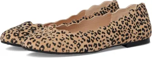 French Sole Women's Jigsaw Ballet Flat, Beige, 6.5
