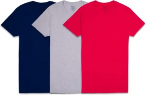 Fruit of the Loom Men's Undershirts, Moisture Wicking & Tag Free, Short Sleeve Crew T-Shirts