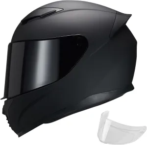 Full Face Motorcycle Helmet WS-607 DOT Approved Motorbike Racing Street Bike Helmets for Adults with Visor