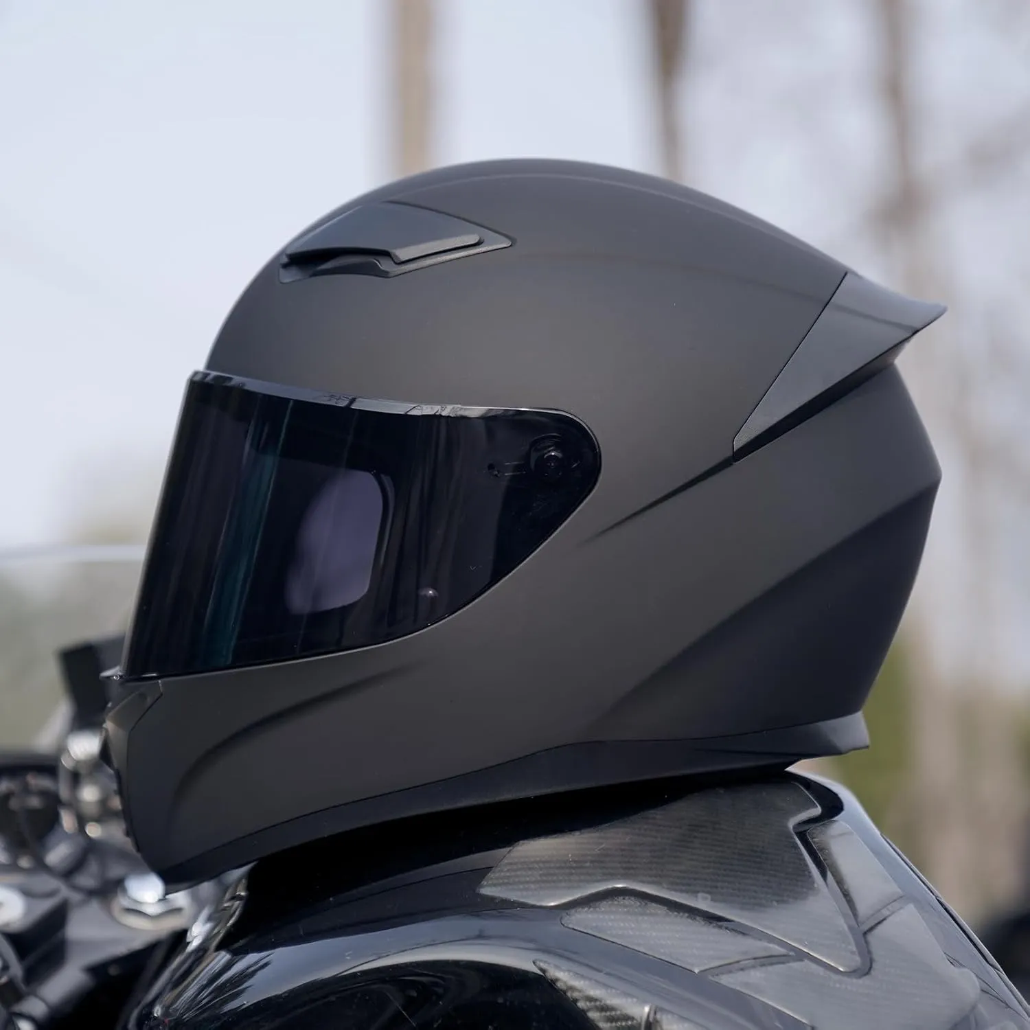 Full Face Motorcycle Helmet WS-607 DOT Approved Motorbike Racing Street Bike Helmets for Adults with Visor