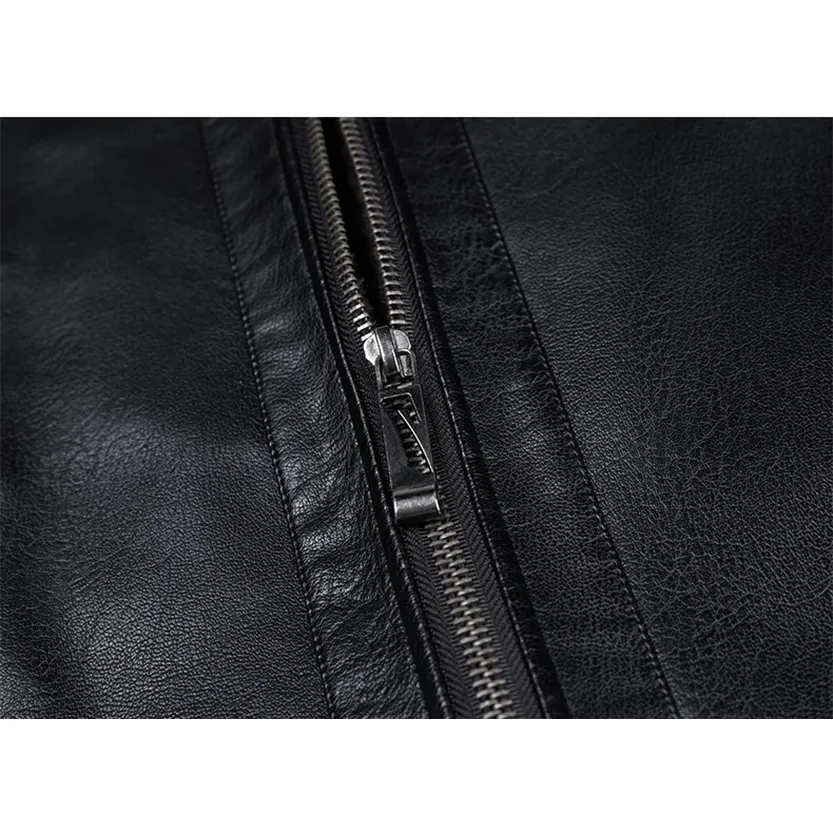 Funki Buys | Jackets | Men's Leather Fleece Lined Short Jackets