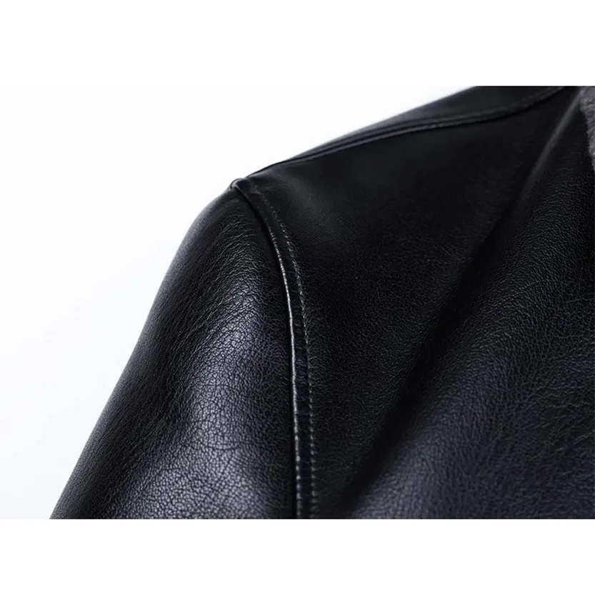 Funki Buys | Jackets | Men's Leather Fleece Lined Short Jackets