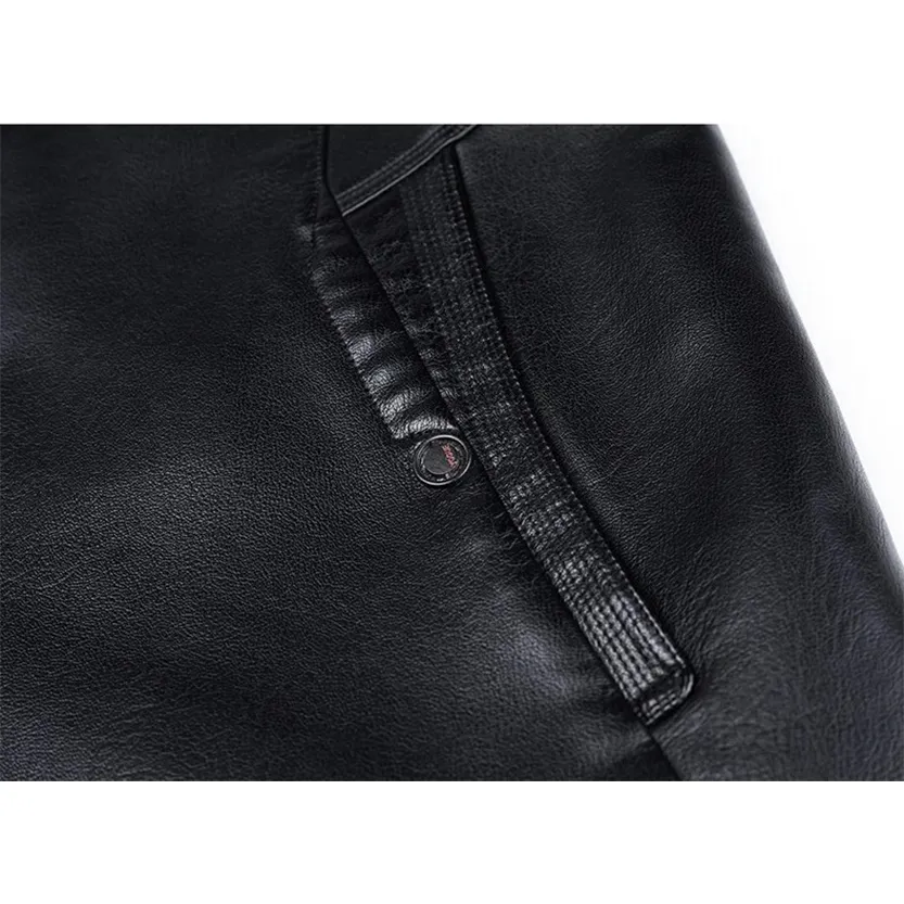 Funki Buys | Jackets | Men's Leather Fleece Lined Short Jackets