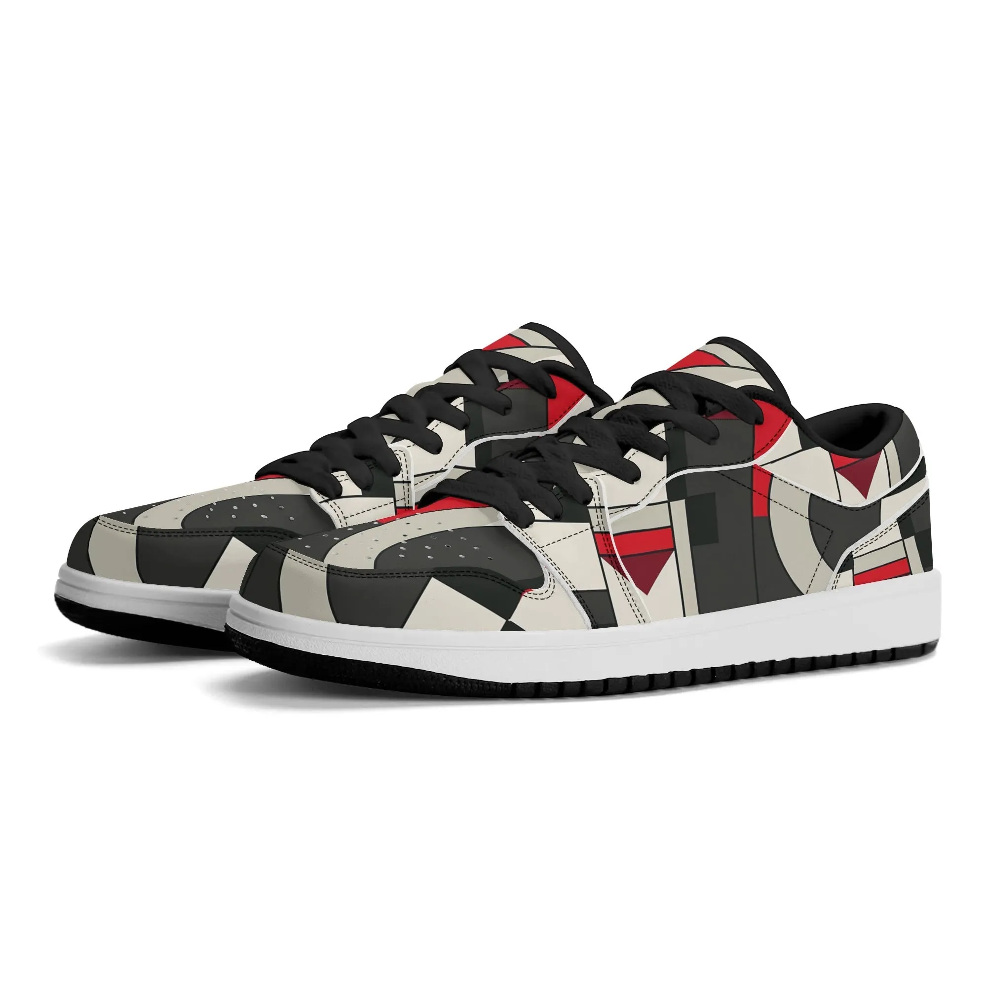 Geometry v6 Low Top Leder Sneaker für Herren