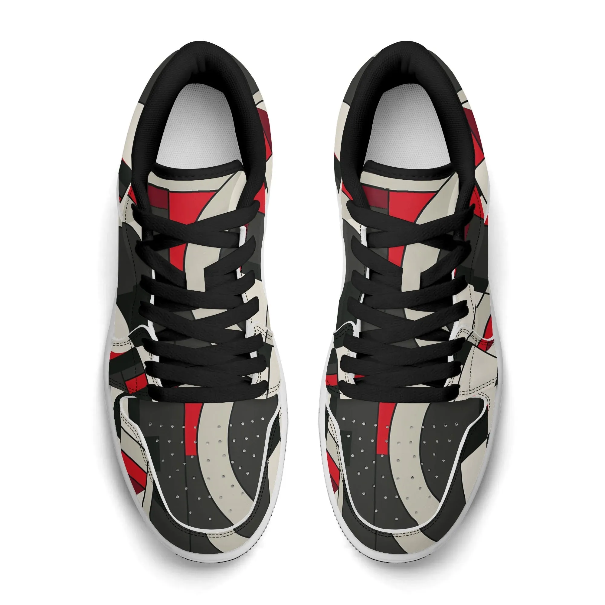 Geometry v6 Low Top Leder Sneaker für Herren