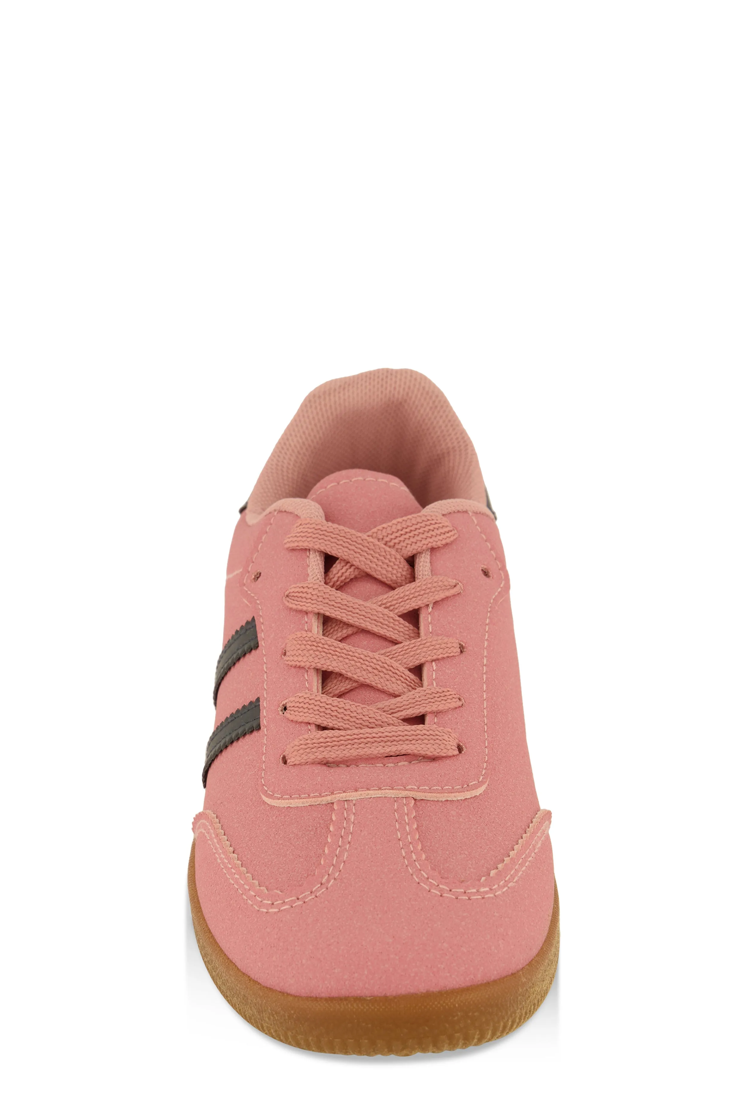 Girls Side Stripe Low Top Sneakers