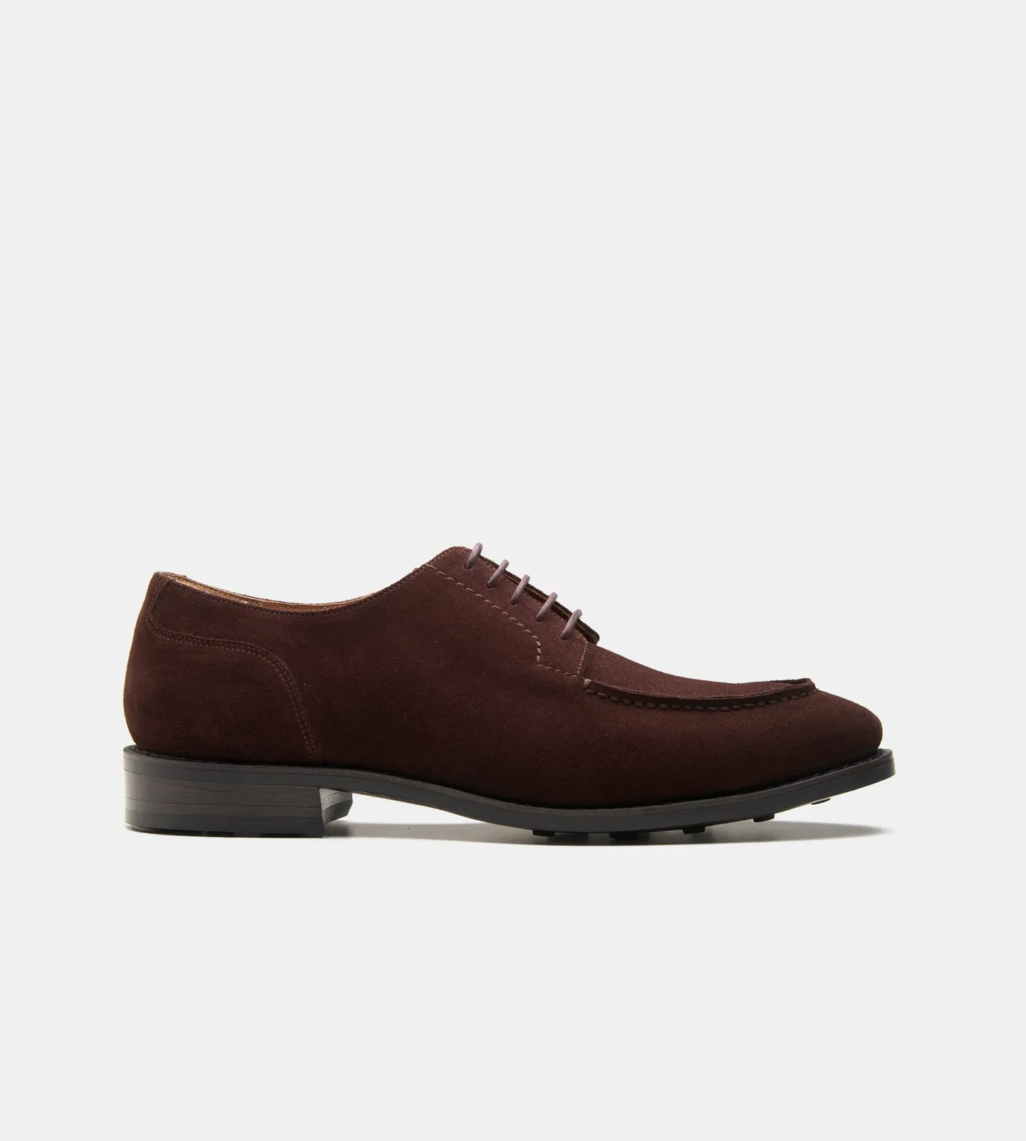 Goodyear Welted Brown Suede Split Toe Derby