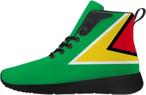 Guyana Flag Shoes for Women Men High Top Sneakers High Top Shoes Gifts for Women Men