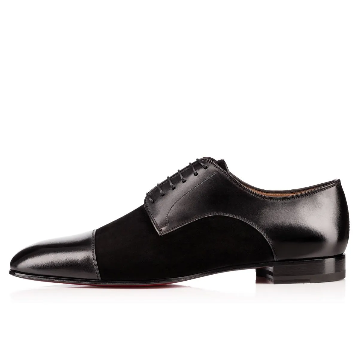 Handmade Black Suede and Leather Formal Shoes for Men