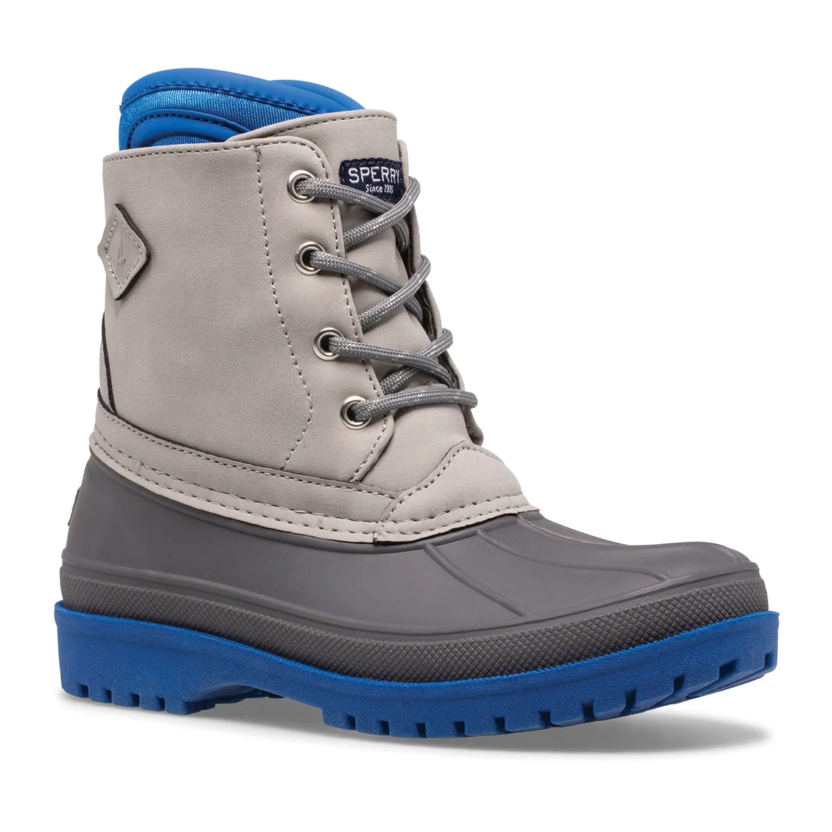 Harbor Boot - Big Kid Grey/Blue