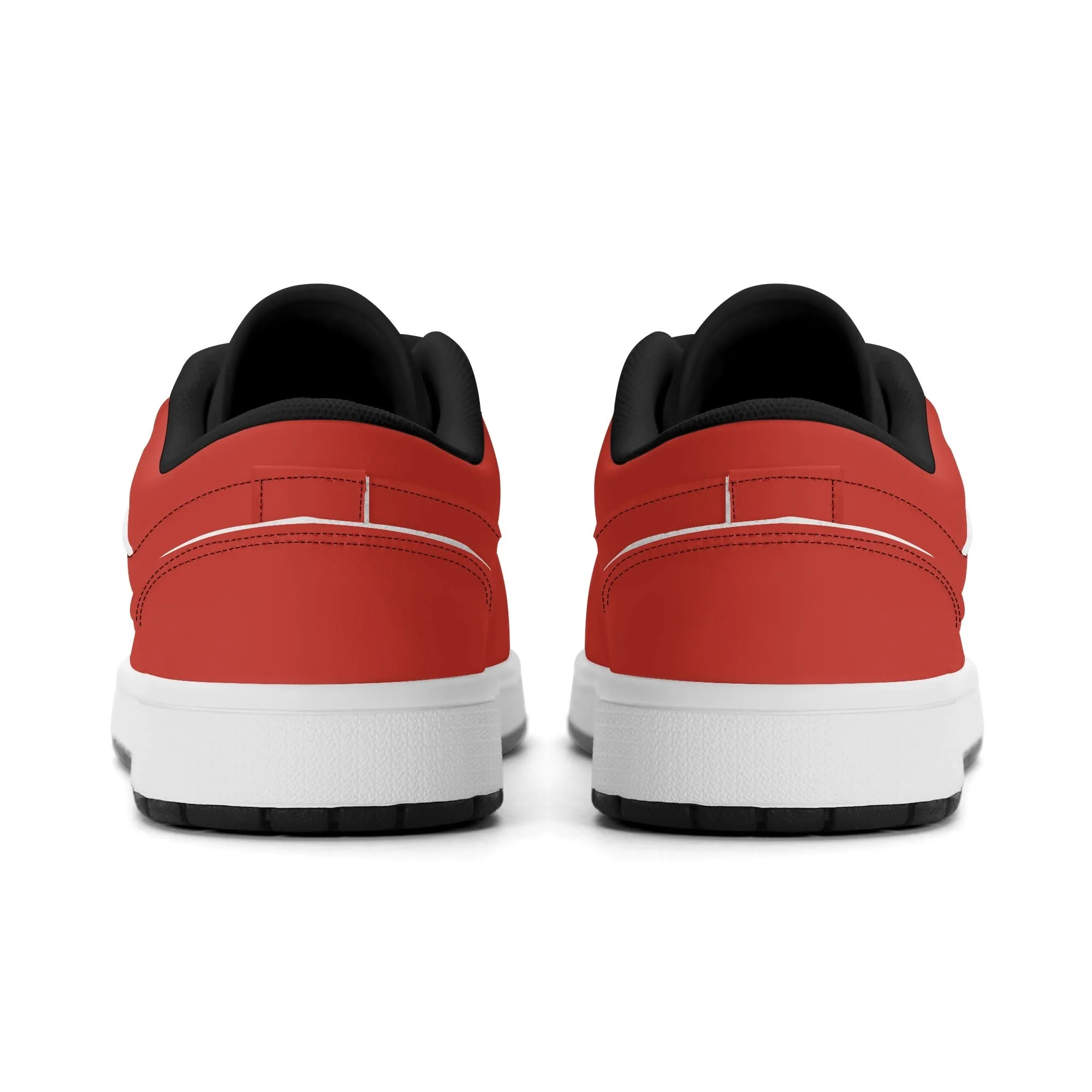 Harley Davidson Red Low Top Leder Sneaker für Damen