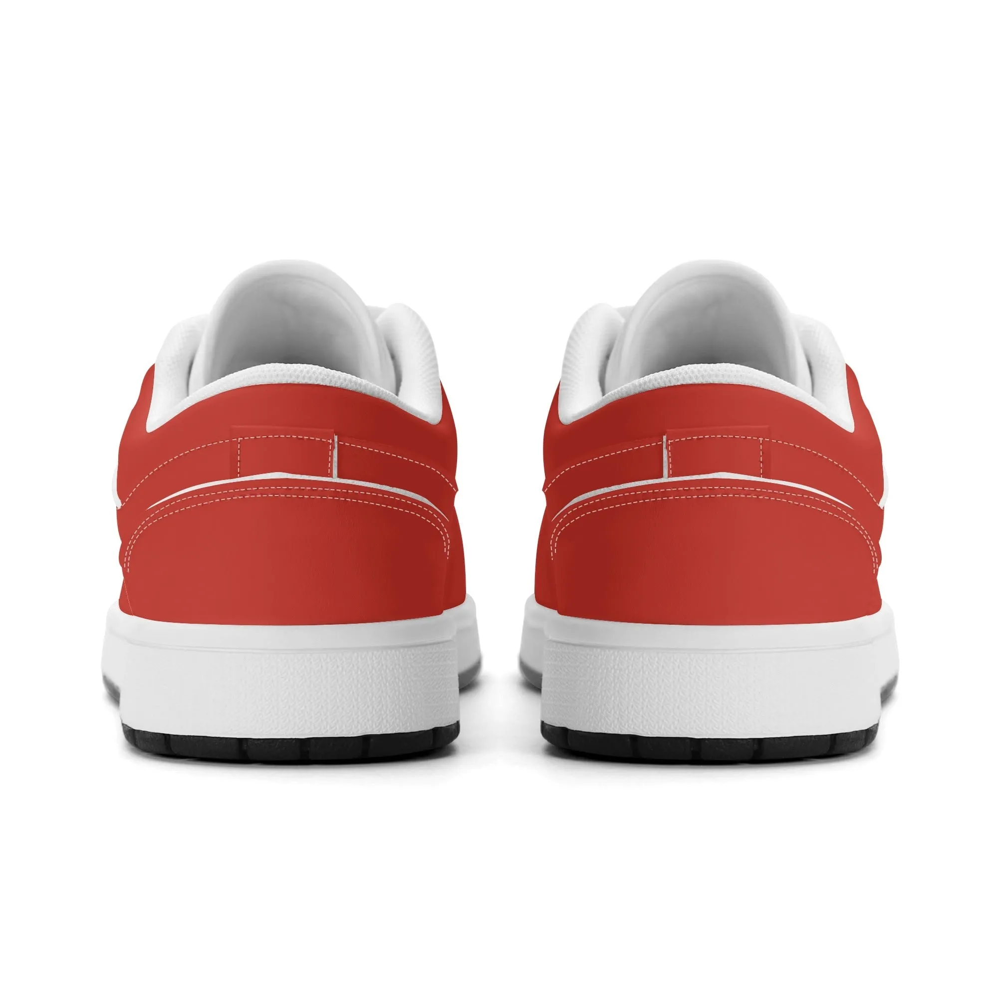 Harley Davidson Red Low Top Leder Sneaker für Damen