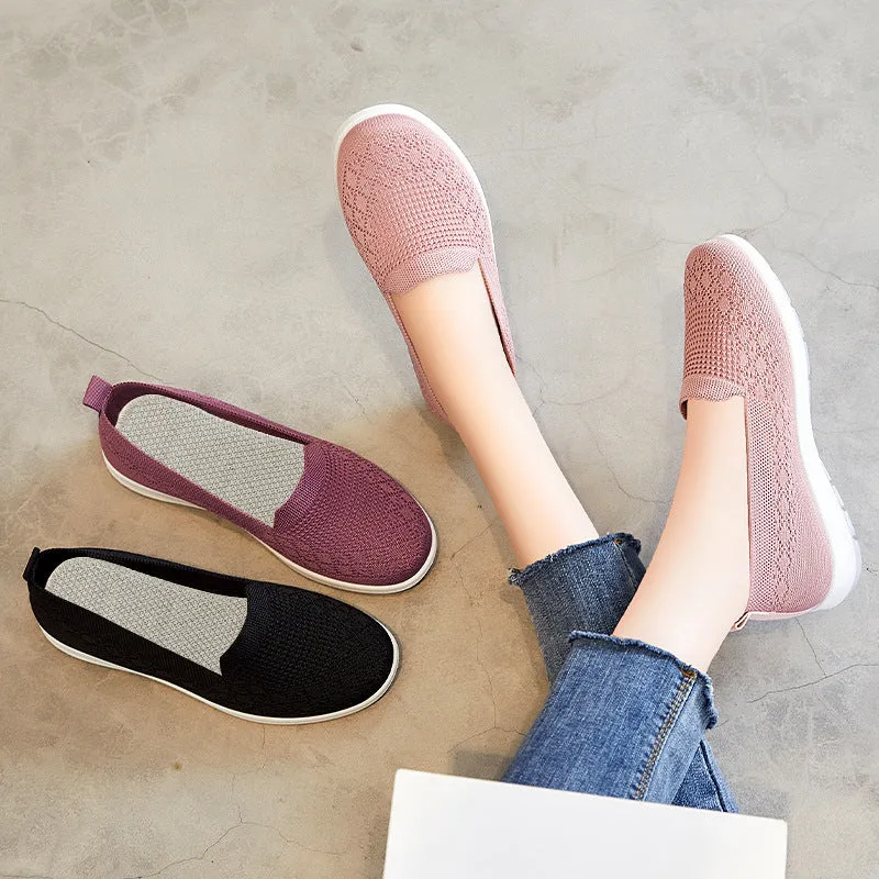 Hatmeo Women's Casual Breathable Flat Shoes