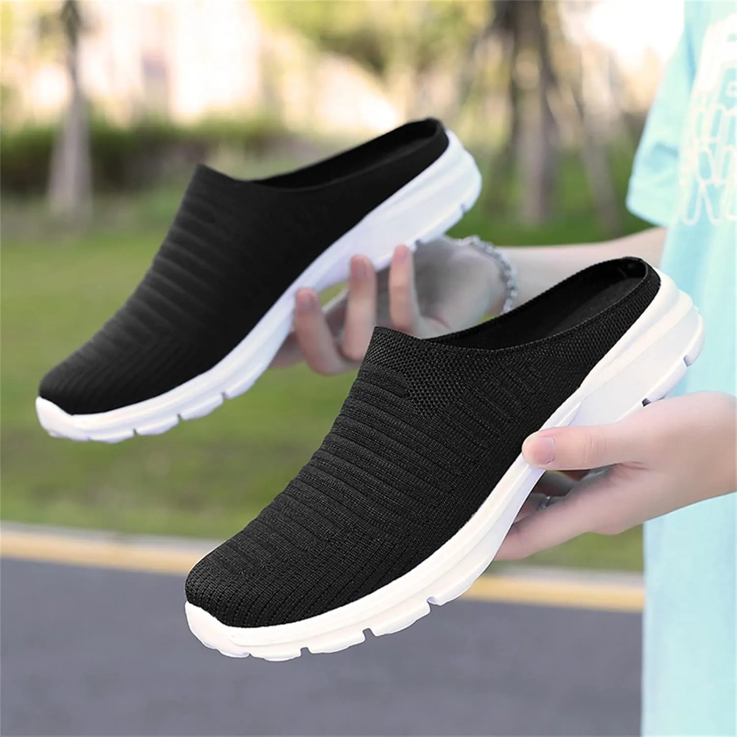 Heated Slippers for Men Rechargeable Lightweight Slip On Flat Casual Half Slippers Disposable Slippers Large Men