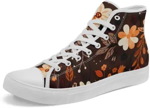 High-top Canvas Shoes for Girls Boys Lightweight Yoga Casual Walking Sneakers Anti-Slip White Flat Footwear Unisex
