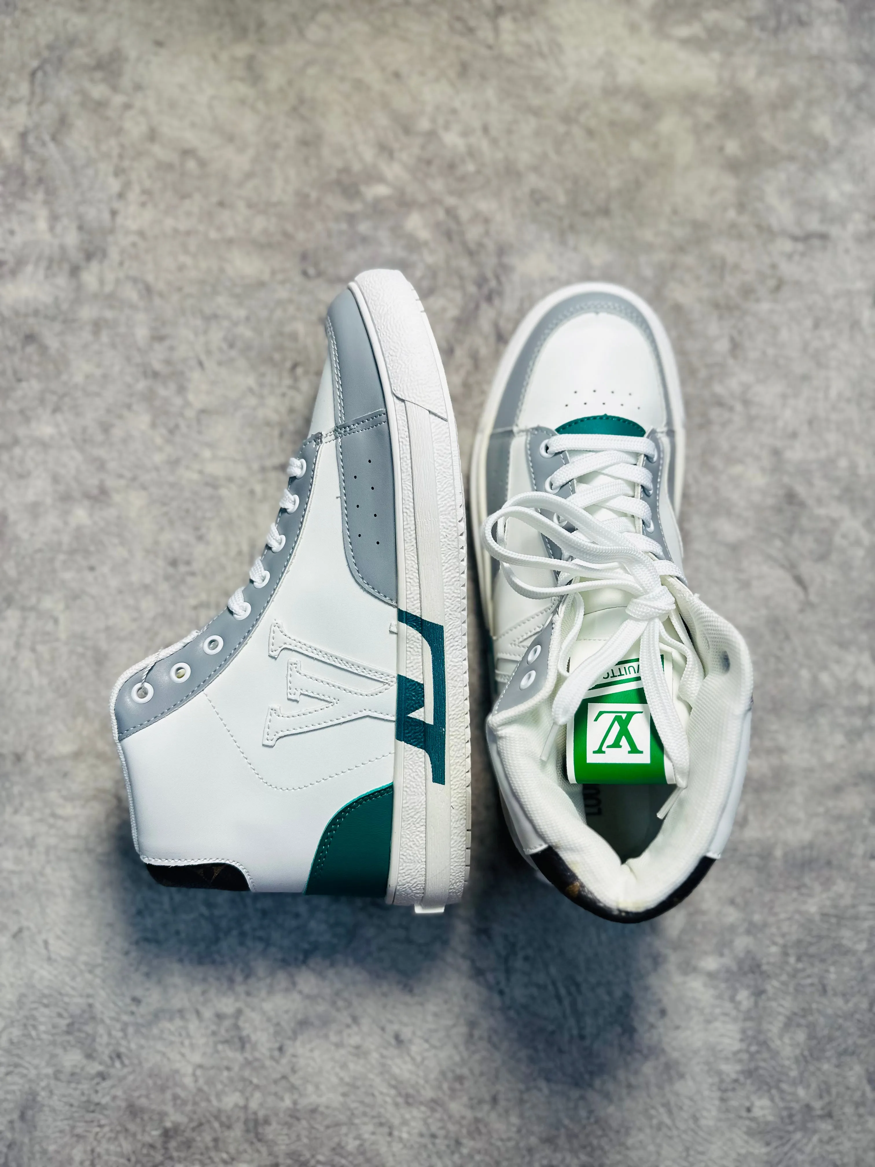 High Top Charlie White & Green